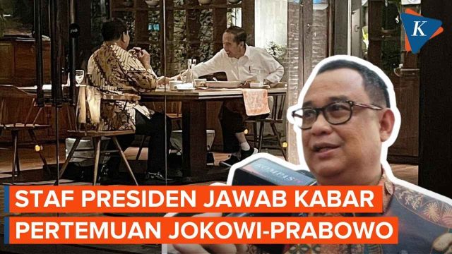 Jelang Debat Pilpres Jokowi Makan Malam Bersama Prabowo di Menteng